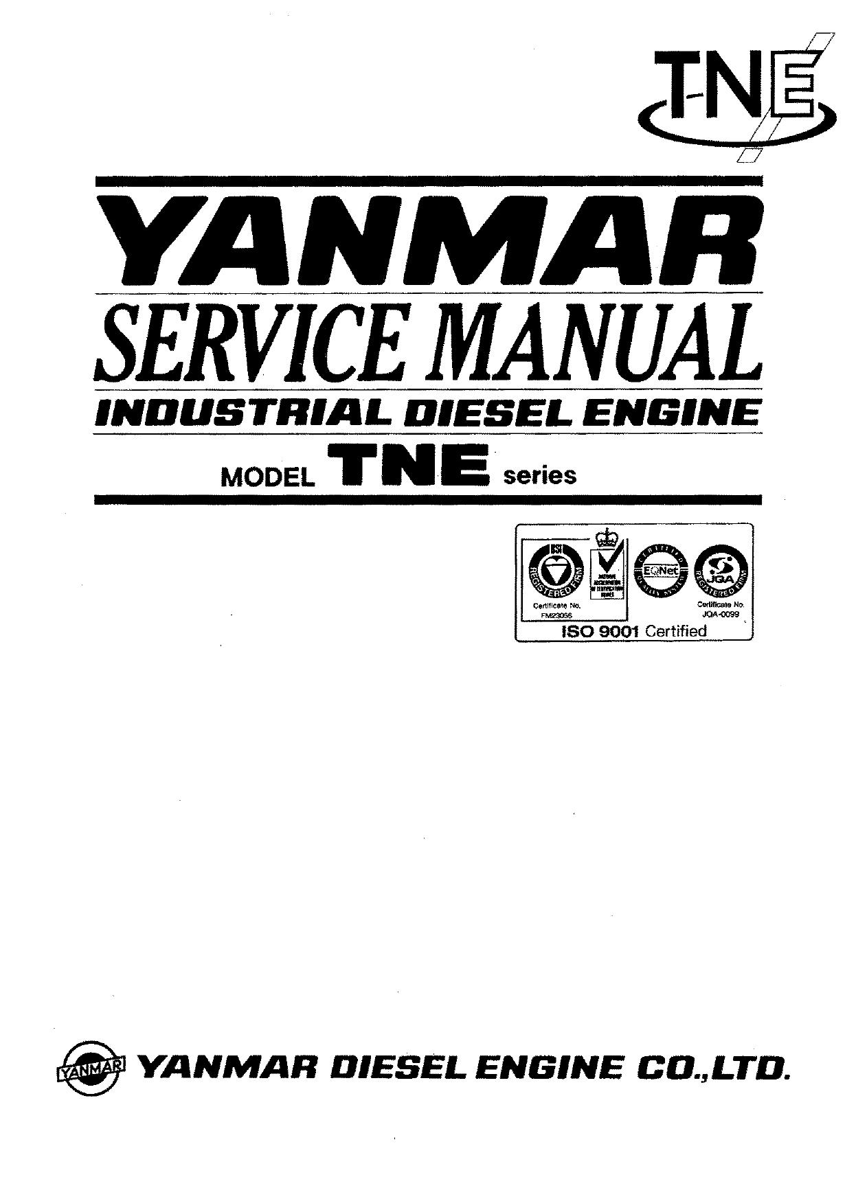 Yanmar TNE series YANMAR Engine Service Manual